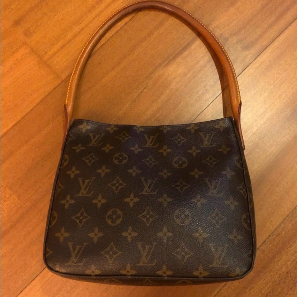 Louis Vuitton Brown Monogram Looping Women's Shoulder MM Bag